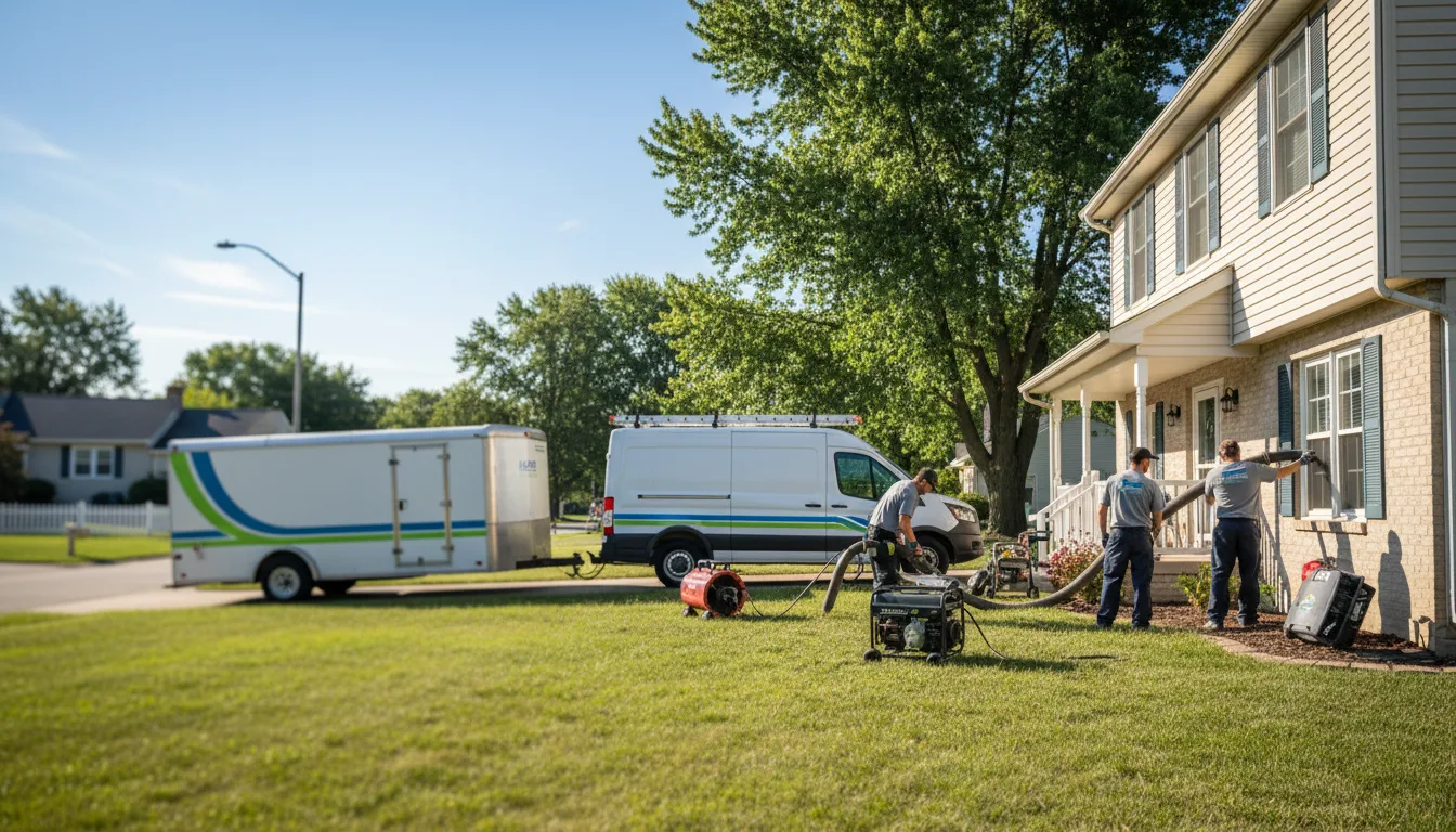 Flooded Basement Restoration And Cleanup With Repair in Bement, IL near me
